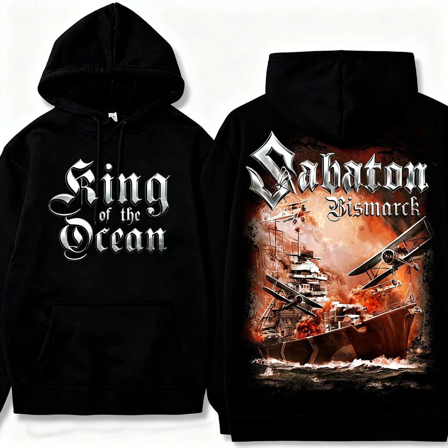 Sabaton Fleet Kriegsmarine Ablum Pullovers Swiss Fallon Heavy Meata Rock Band Hoodies Oversized Men Women Streetwear Sweatshirts