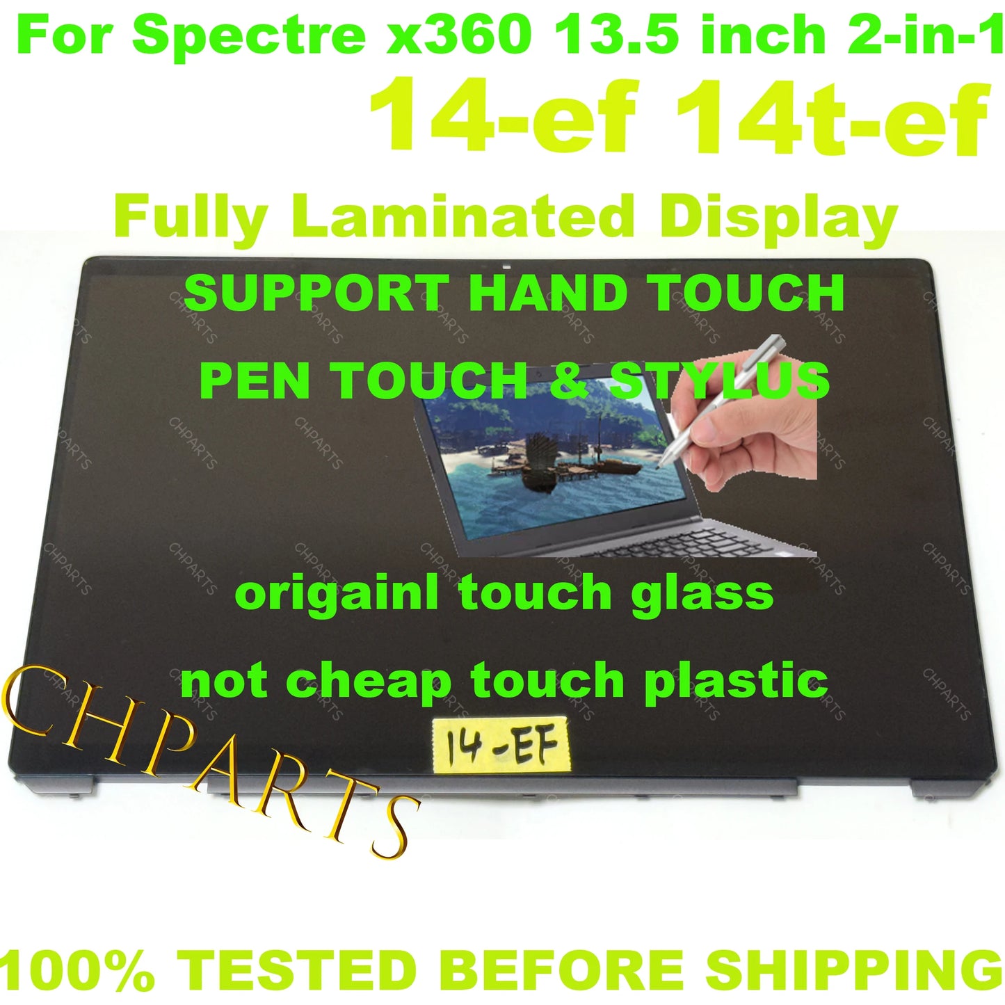 13.5" For HP Spectre x360 14 EF 2-IN-1 14 EF Touch Screen ATNA35VJ07 M54554-1J0 Laptop LCD Display Assembly OLED 3000*2000