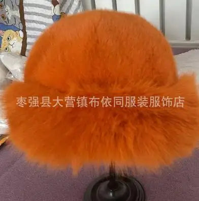 Furry Hats For Women, Autumn Winter Korean Style Warm Hats, Solid Color Flattering Mongolian Hats, Thickened Winter Outfits