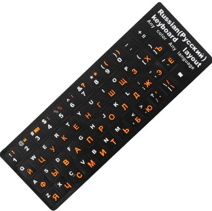 Spain/English/Russian/French/Arabic Keyboard Stickers 10" TO 17" Computer Standard Letter Stickers Layout Keyboard Covers Film