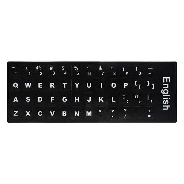 Spain/English/Russian/French/Arabic Keyboard Stickers 10" TO 17" Computer Standard Letter Stickers Layout Keyboard Covers Film