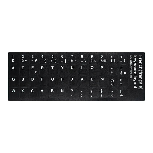 Spain/English/Russian/French/Arabic Keyboard Stickers 10" TO 17" Computer Standard Letter Stickers Layout Keyboard Covers Film