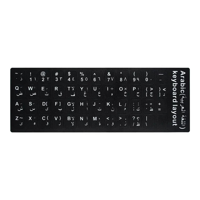Spain/English/Russian/French/Arabic Keyboard Stickers 10" TO 17" Computer Standard Letter Stickers Layout Keyboard Covers Film