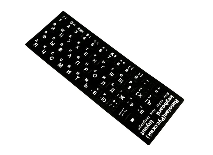 Spain/English/Russian/French/Arabic Keyboard Stickers 10" TO 17" Computer Standard Letter Stickers Layout Keyboard Covers Film