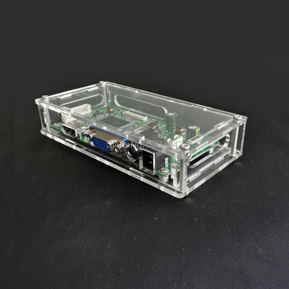 Fit 58C/EDP Controller Drive Board Black Plastic Box Or Transparent Acrylic Protection Case VGA HDMI-Compatible Signal Port Kit