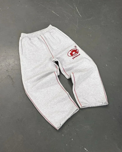 Casual pants American retro y2k couples trousers hoodies jogger embroidered pink long sports pants street wear hot sale track