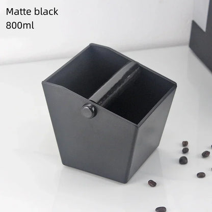 Coffee Knock Box Espresso Grounds Container Coffee ABS Bucket Anti Slip Powder Beveled Residue Barista Accessories Maker Tools