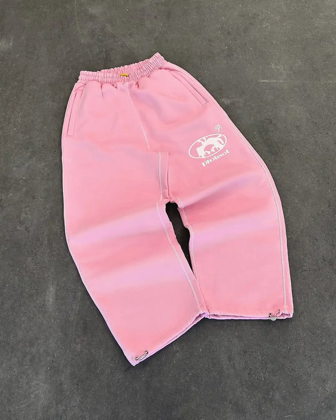 Casual pants American retro y2k couples trousers hoodies jogger embroidered pink long sports pants street wear hot sale track