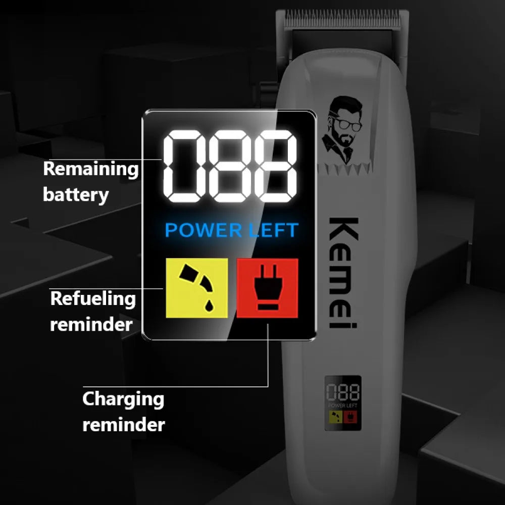 Kemei PG809A Professional Hair Clipper Rechargeable Hair Trimmer For Men Grooming Kit Professional Electric Beard Hair Trimmer