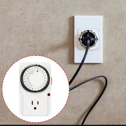 Home Security Timer Plug Socket, Automatically Controls Appliances, Deters Burglars, No Battery Required