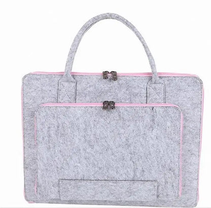 High Quality Laptop Bag, Felt Laptop Sleeve Notebook Computer Case Carrying Bag Pouch With Handle For  Asus / Lenovo