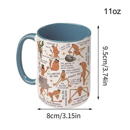 Marcus Worm Mug Fun and Weird Biological Coffee Cup Ceramic Coffee Mug Water Cup Novelty Coffee Coffee Milk Tea Water Cup
