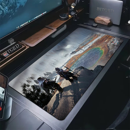 Large Gaming Mouse Pad Horizon Zero Dawn Forbidden West Mousepad For PC Gamer Desktop Decoration Office Mouse Mat Deskmat Rug