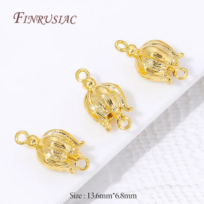 Connectors For Jewerly 18K Gold Plated Brass Connectors For Bracelets Accessories DIY Jewelry Making Supplies,Earrings Findings