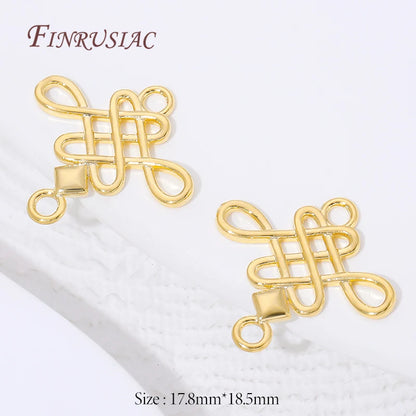 Connectors For Jewerly 18K Gold Plated Brass Connectors For Bracelets Accessories DIY Jewelry Making Supplies,Earrings Findings