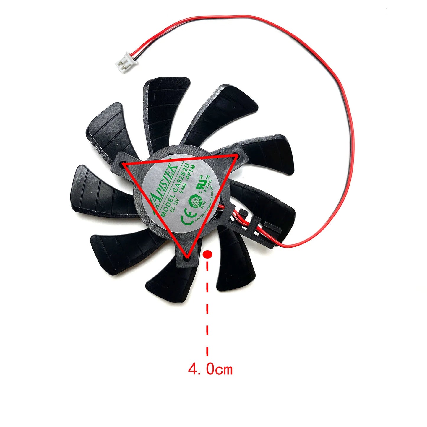 New For ZOTAC GeForce GTX1050 1050ti Mini OC Graphics Card Replacement Fan GA92S2U