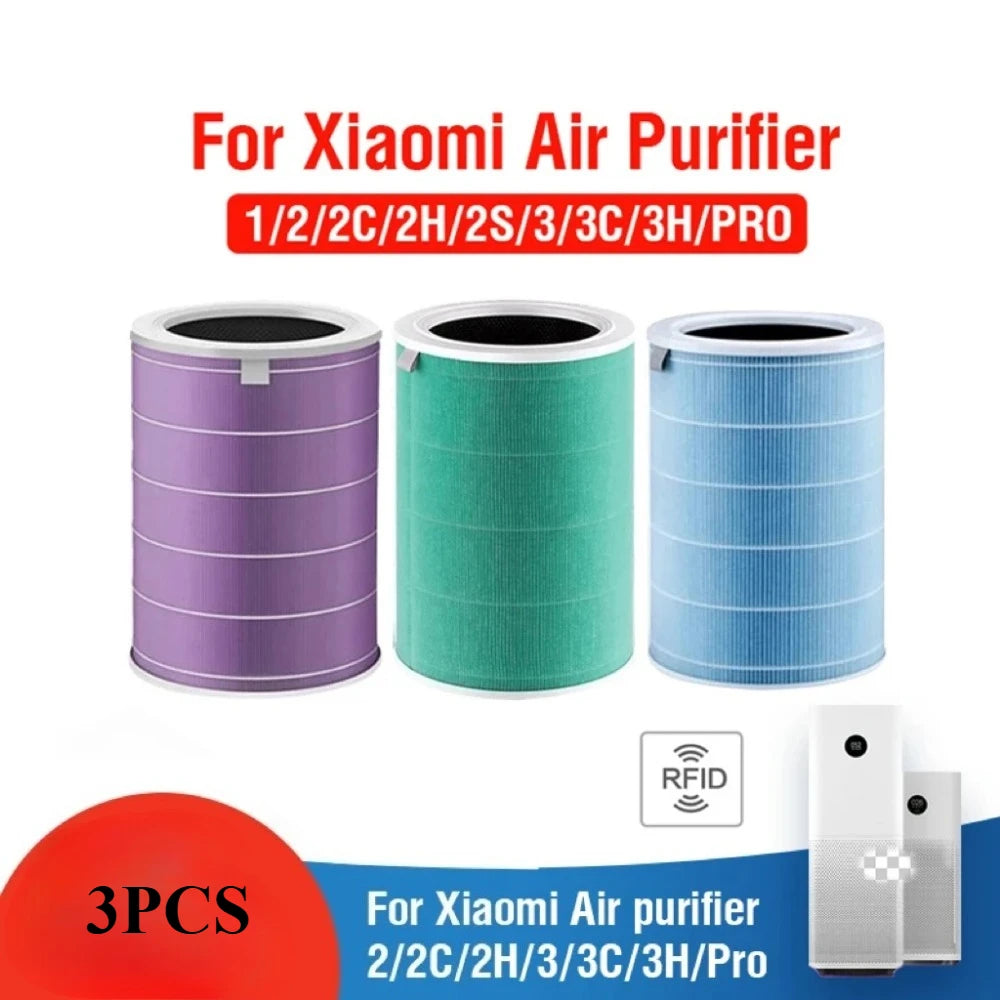 Replacement Air Filter For Xiaomi Air Purifier Pro 1 2 3 2H 2C 2S 3H 3C Carbon Anti Bacteria Formaldehyde Haze Filter