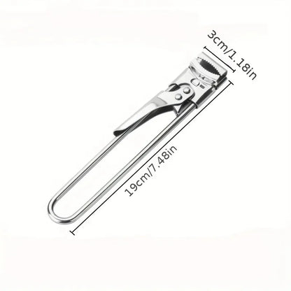A sturdy and durable kitchen tool suitable for cans and bottles, adjustable manual stainless steel can opener, multifunctional