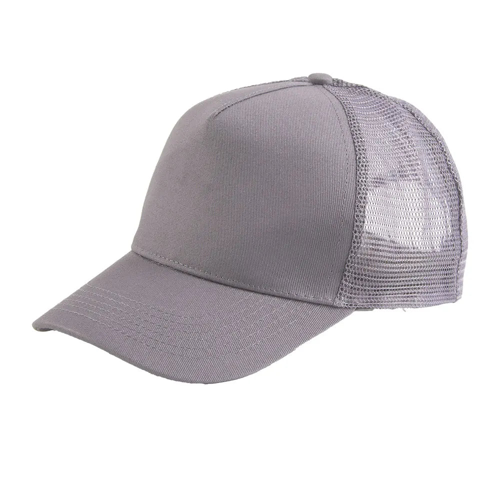 Wholesale Hat Men's Baseball Caps Unisex Casual Decorative Travel Hats Adult Tennis Caps Mesh Hats Custom Embroidery Print Logo