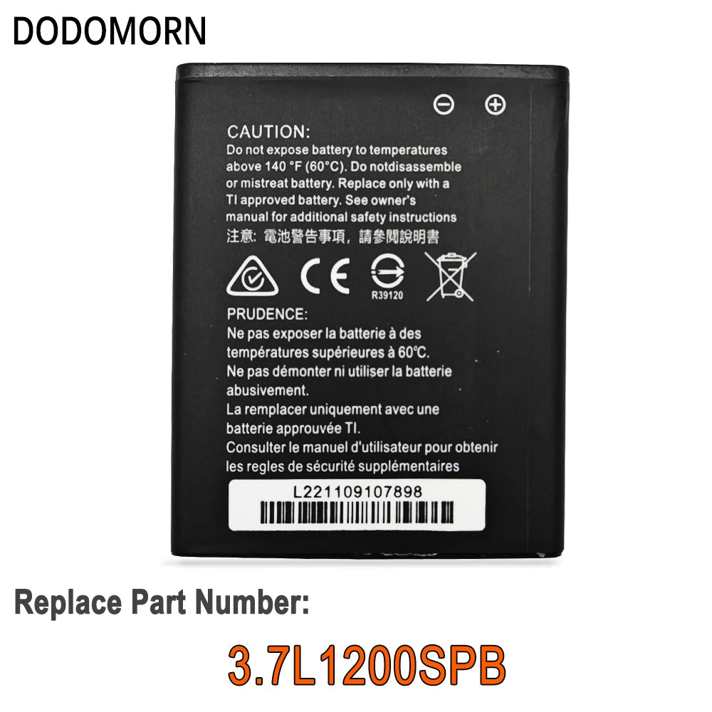 2 Year Warranty 3.7L1200SPB Battery For Texas Instruments TI-84 CE CX CAS Graphing Calculator Batteries Pack 1200mAh