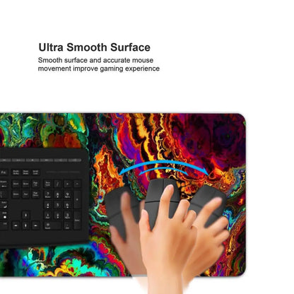 Trippy Psychedelic Weed Large Gaming Mouse Pad Computer Mousepad PC Gamer Mouse Mat Laptop Mouse Carpet Keyboard Mat Desk Pad