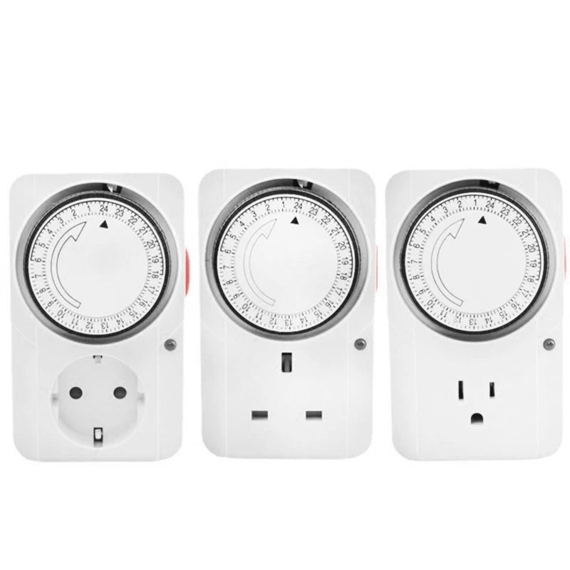 Home Security Timer Plug Socket, Automatically Controls Appliances, Deters Burglars, No Battery Required
