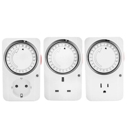 Home Security Timer Plug Socket, Automatically Controls Appliances, Deters Burglars, No Battery Required