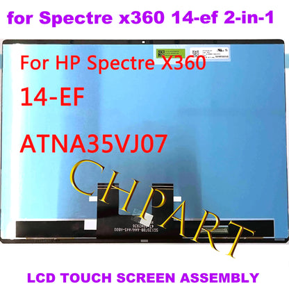 13.5" For HP Spectre x360 14 EF 2-IN-1 14 EF Touch Screen ATNA35VJ07 M54554-1J0 Laptop LCD Display Assembly OLED 3000*2000