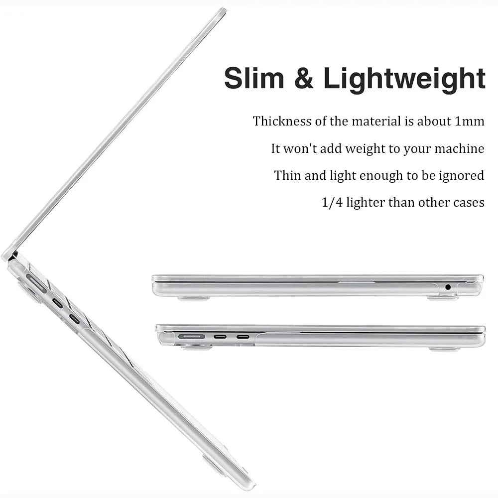 Case For MacBook Air 13/15 Inch M5 M4 M3 M2 2026, Compatible With Pro 14/16 Inch Pro/Max  M5 Chip 2026 Case+Keyboard Skin