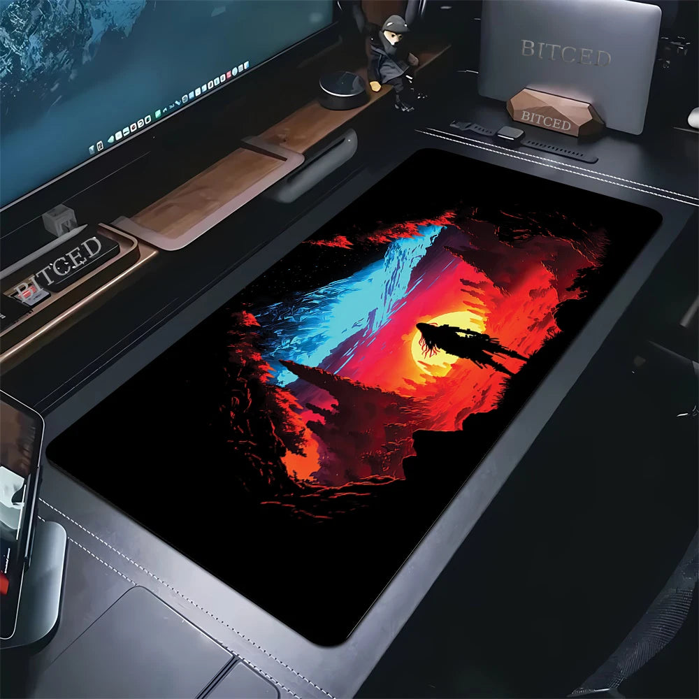 Large Gaming Mouse Pad Horizon Zero Dawn Forbidden West Mousepad For PC Gamer Desktop Decoration Office Mouse Mat Deskmat Rug