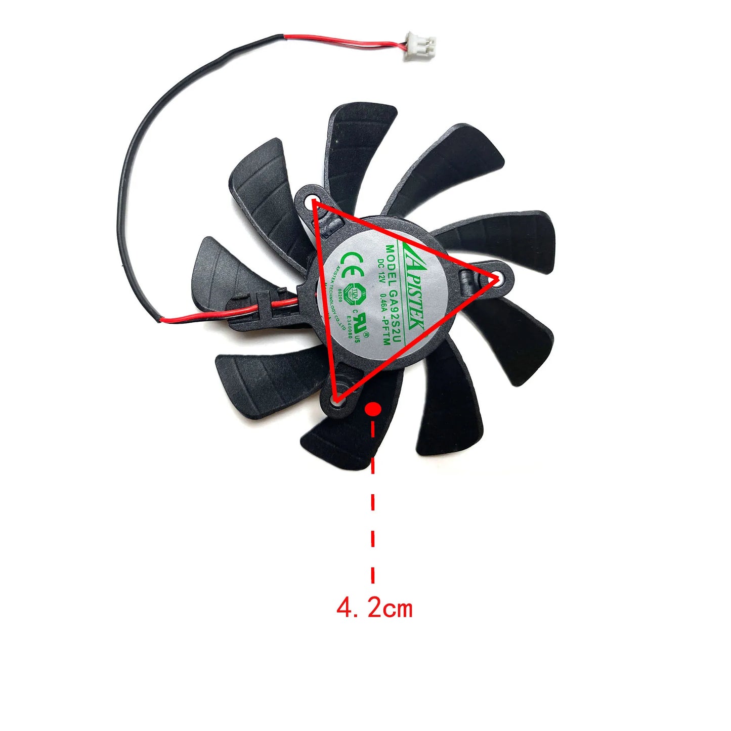 New For ZOTAC GeForce GTX1050 1050ti Mini OC Graphics Card Replacement Fan GA92S2U