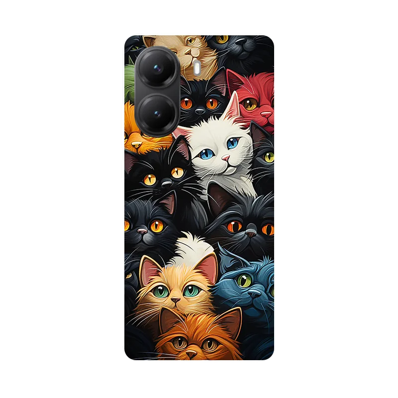 For Xiaomi Poco X7 Pro Case Poco X7Pro Cover 2025 Cool Cartoon Cat Flower Soft Silicone Phone Case For Poco X7 X 7 Pro Bumper