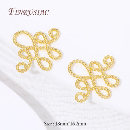 Connectors For Jewerly 18K Gold Plated Brass Connectors For Bracelets Accessories DIY Jewelry Making Supplies,Earrings Findings