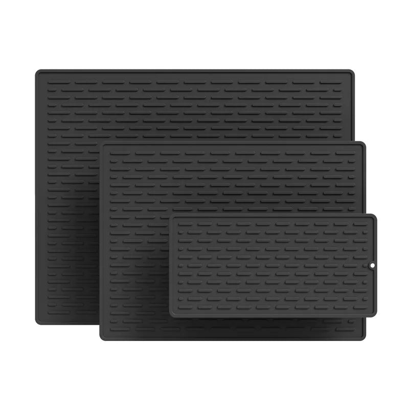 Non Slip Silicone Drying Mat for Kitchen Extra Large Heatproof Countertop Stove Protector Dish Drying Rack