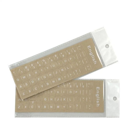 Russian English Transparent Keyboard Stickers Korean Hebrew Language Alphabet for Computer PC Dust Protection Laptop Accessories
