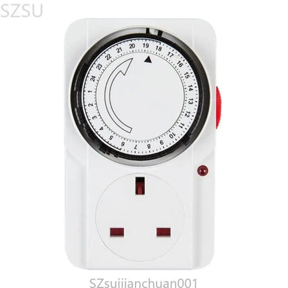 Home Security Timer Plug Socket, Automatically Controls Appliances, Deters Burglars, No Battery Required