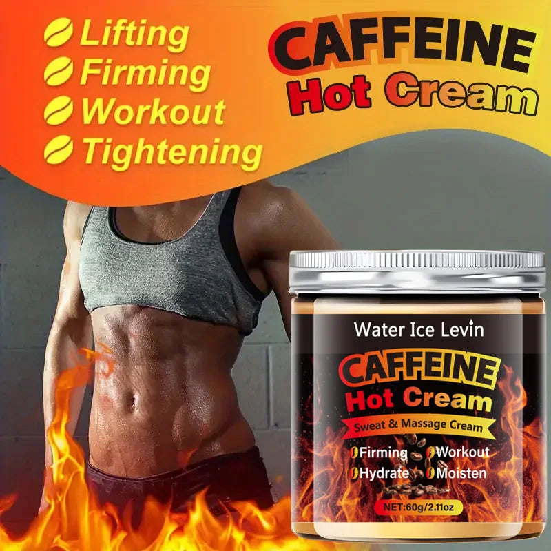 60g Caffeine Thermal Massage Cream - Deeply Nourishing and Firming Moisturizing Cream for Face and Body, Ideal for Exercise, Enhances the Moisturizing System, Moisturizing Cream