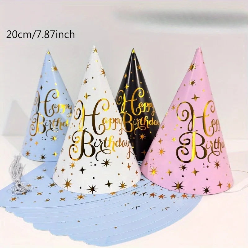 20 Decorative Party Hats - The Perfect Choice for Christmas, Birthdays, Weddings, Halloween and New Year Celebrations