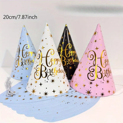 20 Decorative Party Hats - The Perfect Choice for Christmas, Birthdays, Weddings, Halloween and New Year Celebrations