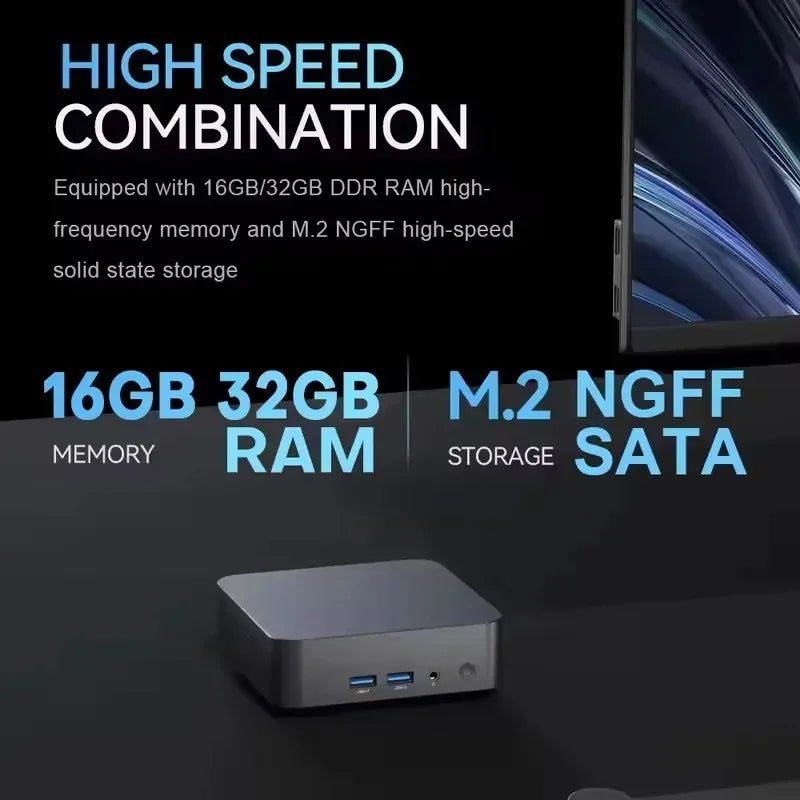 2026 MINI PC Windows 11 Pro Core i9 10980HK 32GB RAM 1TB 2TB SSD WIFI 6 BT5.2 4K HD Mini Gaming Office Study Pc Hot Sale