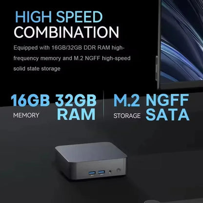 2026 MINI PC Windows 11 Pro Core i9 10980HK 32GB RAM 1TB 2TB SSD WIFI 6 BT5.2 4K HD Mini Gaming Office Study Pc Hot Sale