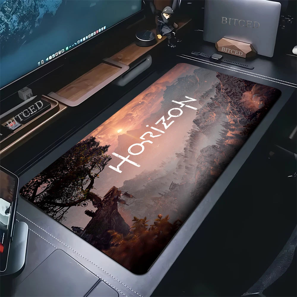 Large Gaming Mouse Pad Horizon Zero Dawn Forbidden West Mousepad For PC Gamer Desktop Decoration Office Mouse Mat Deskmat Rug