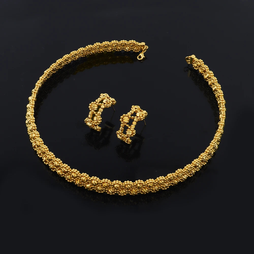 Necklace Bracelet Ring Earrings Jewelry Sets for Women, Elegant Charm Gift for Party Wedding, Sparkling Jewellery Woman Accessor