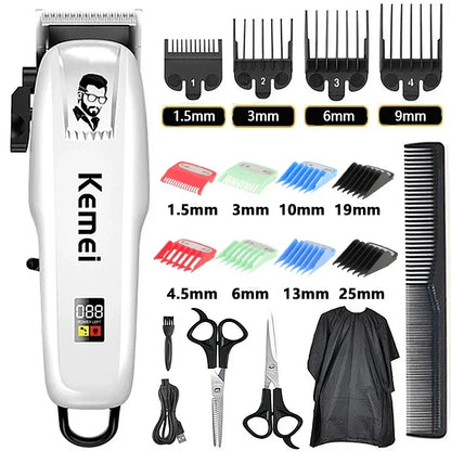 Kemei PG809A Professional Hair Clipper Rechargeable Hair Trimmer For Men Grooming Kit Professional Electric Beard Hair Trimmer