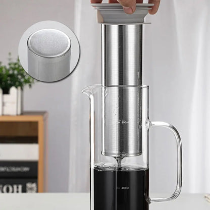 Cold Brew Coffee Maker, Iced Coffee Maker, Iced Tea Maker, Airtight Cold Brew Pitcher, Coffee Accessories, Cold Brew System,