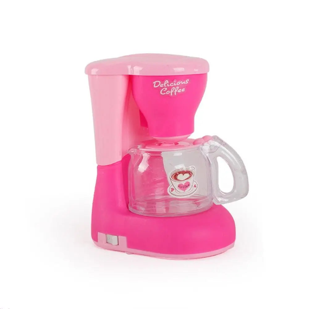 Coffee Machine Household Appliances Toys Toaster Blender Cooking Pretend Play Set Sweeper Vacuum Cleaner Kitchen Toys Boy Girl