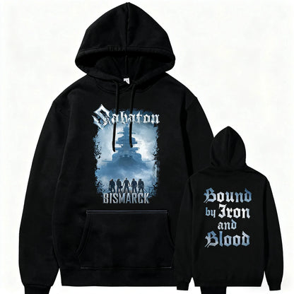 Sabaton Fleet Kriegsmarine Ablum Pullovers Swiss Fallon Heavy Meata Rock Band Hoodies Oversized Men Women Streetwear Sweatshirts