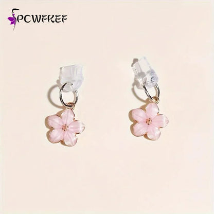Sakura Flowers Phone Dust Plug Accessories Decoration Hanging Pendant For Phone Charging Port