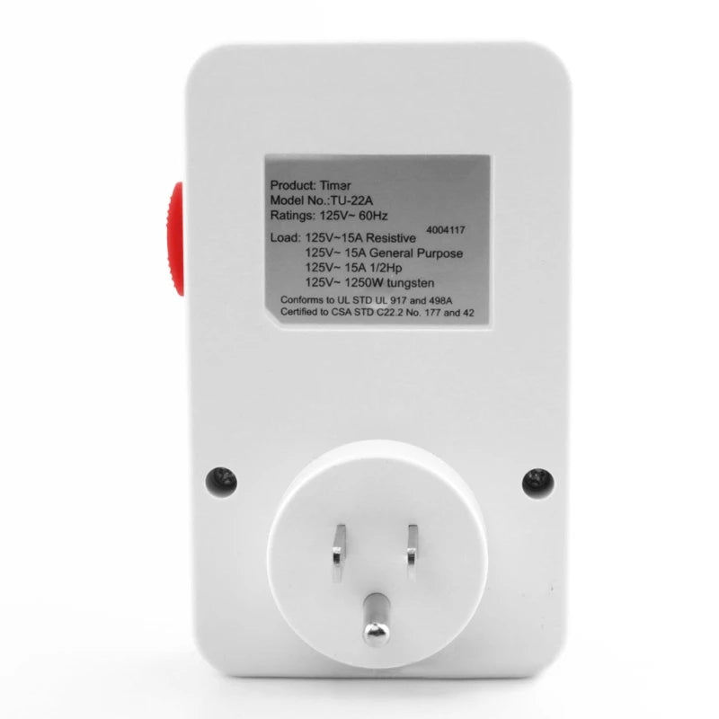 Home Security Timer Plug Socket, Automatically Controls Appliances, Deters Burglars, No Battery Required