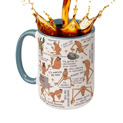 Marcus Worm Mug Fun and Weird Biological Coffee Cup Ceramic Coffee Mug Water Cup Novelty Coffee Coffee Milk Tea Water Cup
